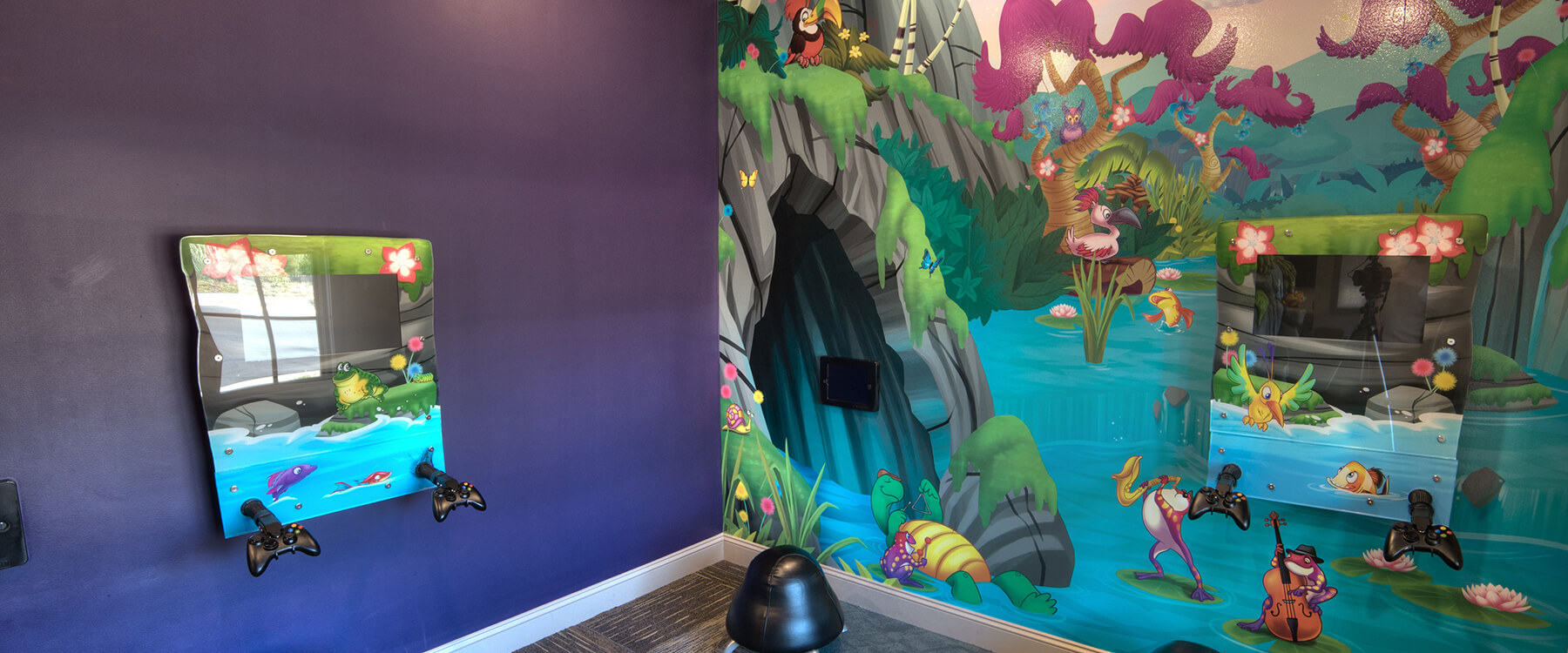 Clemson office game area